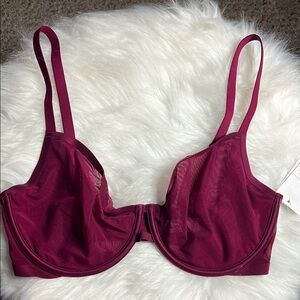 NWT Auden Unlined Demi Coverage Underwire Bra